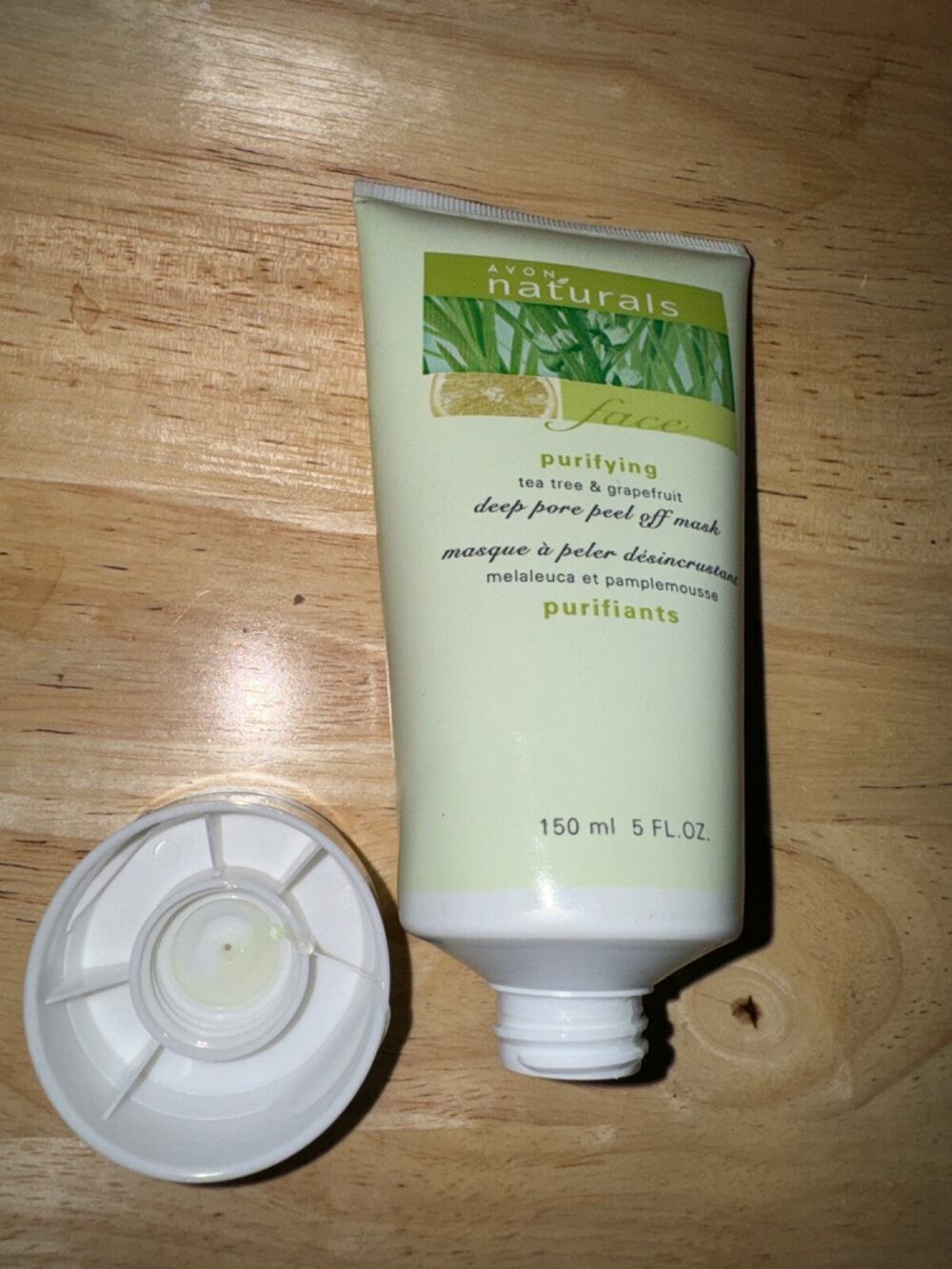 Avon naturals purifying tea tree & grapefruit deep pore peel off mask 5 fl oz